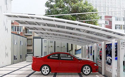 斜拉式車棚