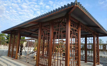 戶外新中式涼亭