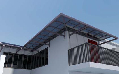 鋁合金遮陽雨棚