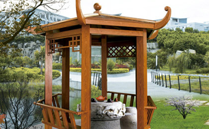 鋁合金六角涼亭