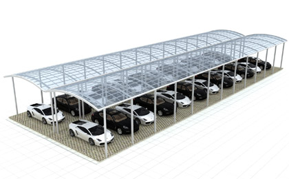 停車棚廠家/汽車停車棚