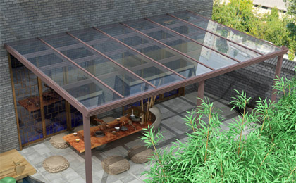 鋁合金遮陽雨棚 露臺棚