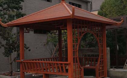 戶外庭院四角涼亭