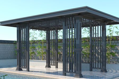 鋁合金新中式涼亭，給你不一樣的生活格調