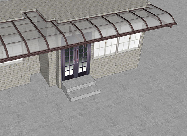 鋁合金耐力板雨棚