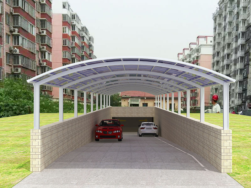 停車場入口車棚